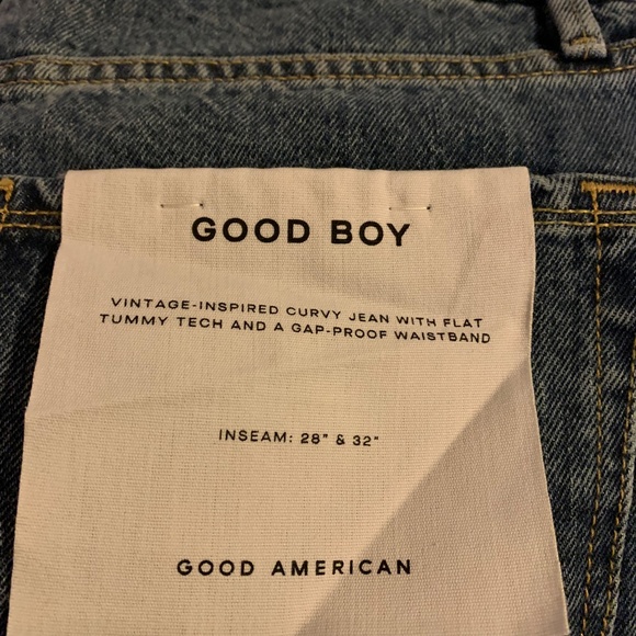 GOOD AMERICAN GOOD BOY JEANS - NEVER WORN! - Picture 4 of 4